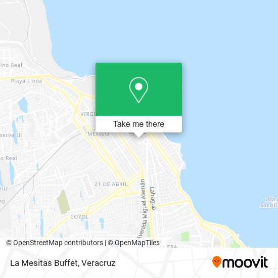 La Mesitas Buffet map