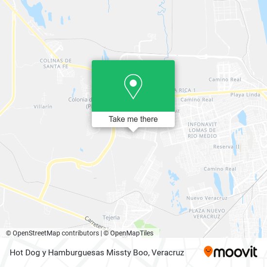 Mapa de Hot Dog y Hamburguesas Missty Boo