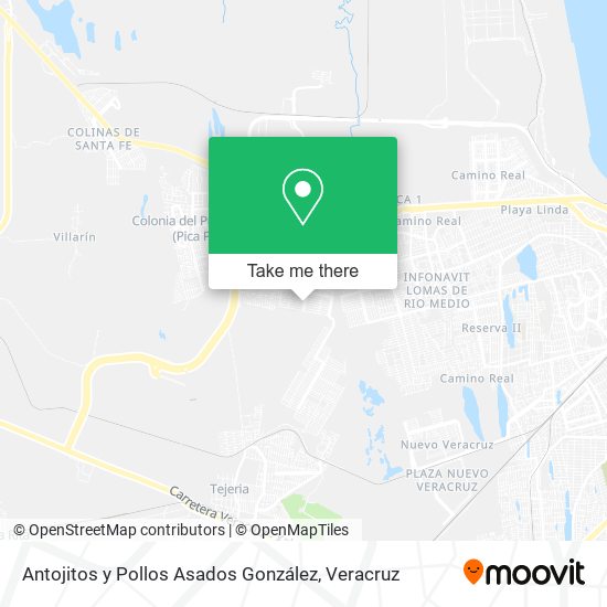 Mapa de Antojitos y Pollos Asados González