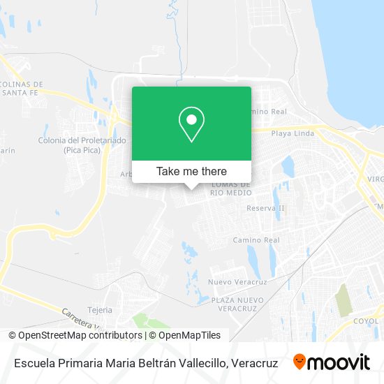 Mapa de Escuela Primaria Maria Beltrán Vallecillo