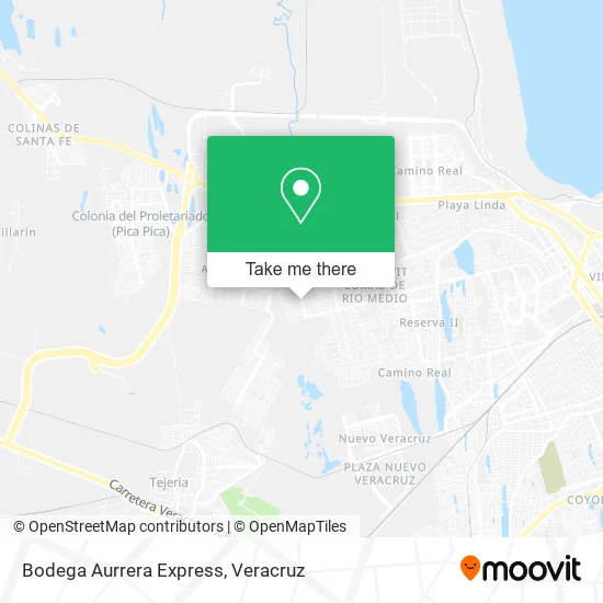 Bodega Aurrera Express map