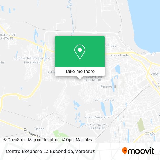 Centro Botanero La Escondida map