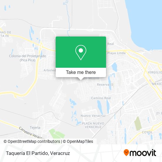 Mapa de Taquería El Partido