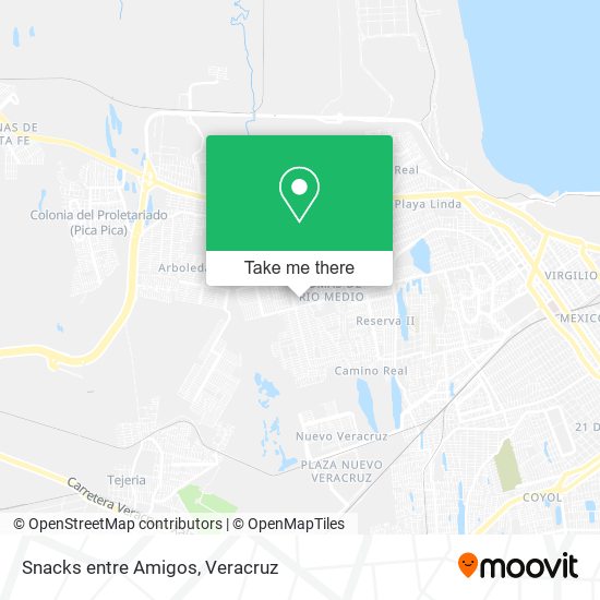 Mapa de Snacks entre Amigos