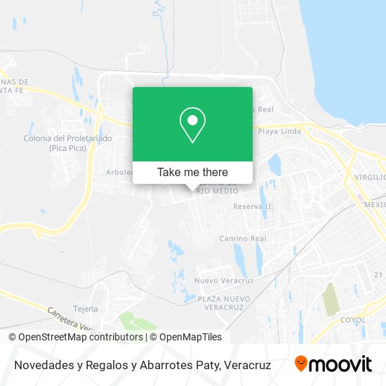 Novedades y Regalos y Abarrotes Paty map