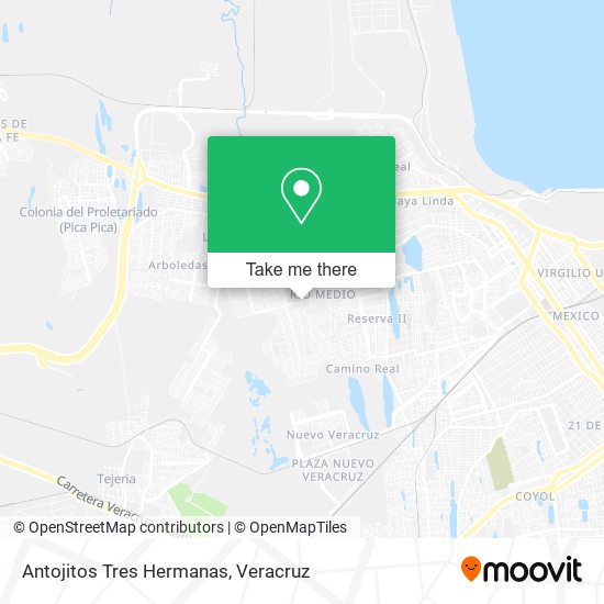 Mapa de Antojitos Tres Hermanas