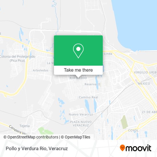 Mapa de Pollo y Verdura Rio