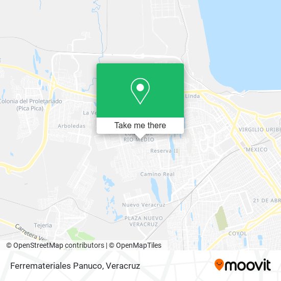 Ferremateriales Panuco map