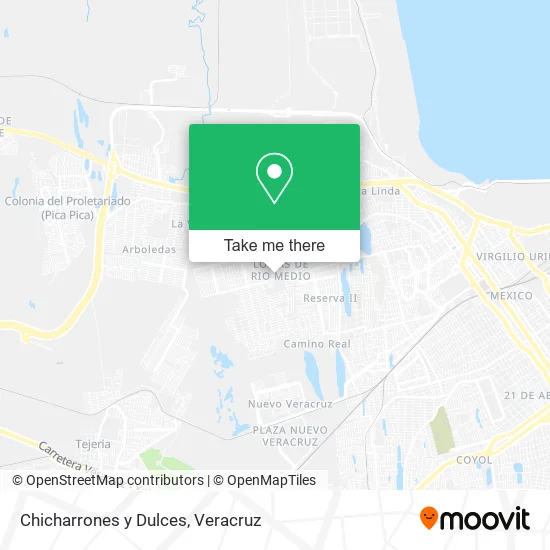 Chicharrones y Dulces map