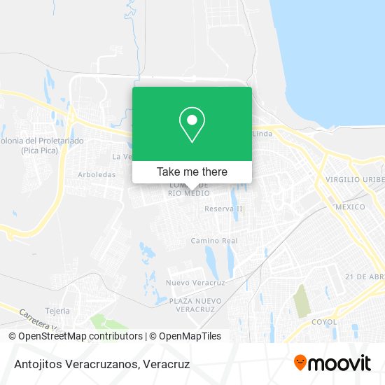 Mapa de Antojitos Veracruzanos