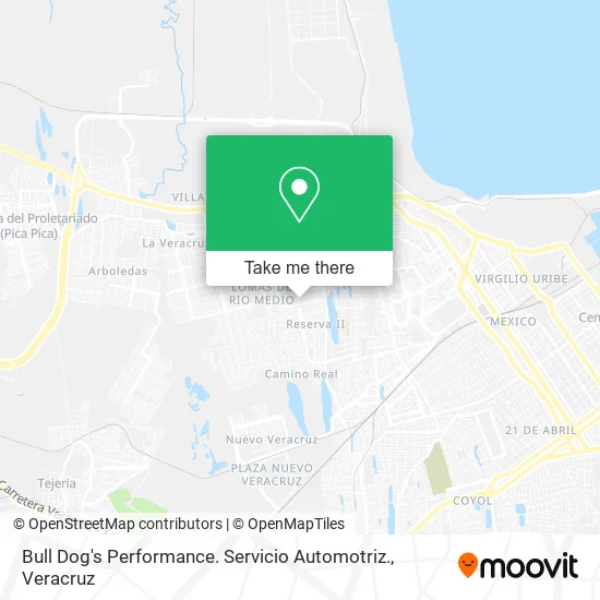Bull Dog's Performance. Servicio Automotriz. map