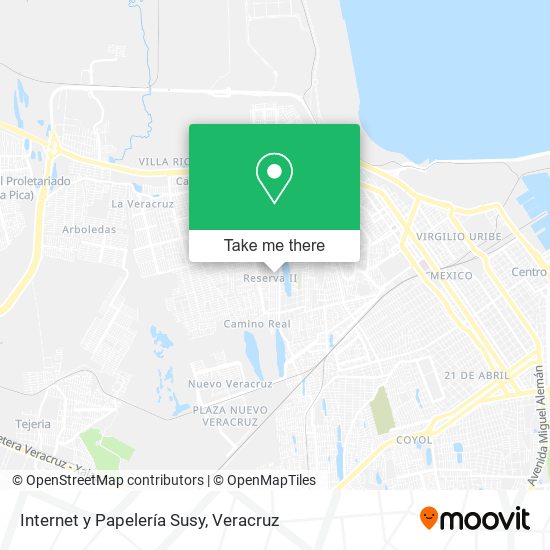Internet y Papelería Susy map
