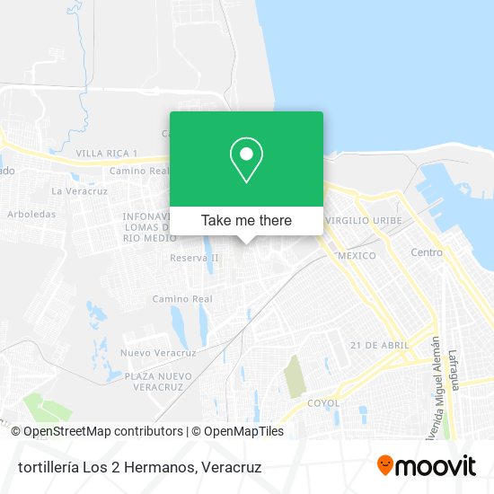 tortillería Los 2 Hermanos map