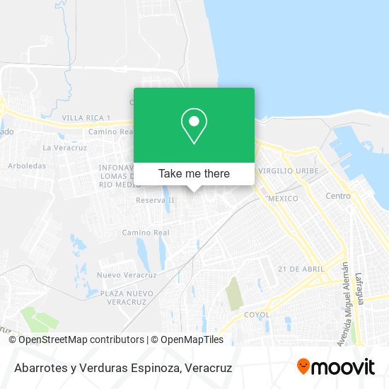 Mapa de Abarrotes y Verduras Espinoza