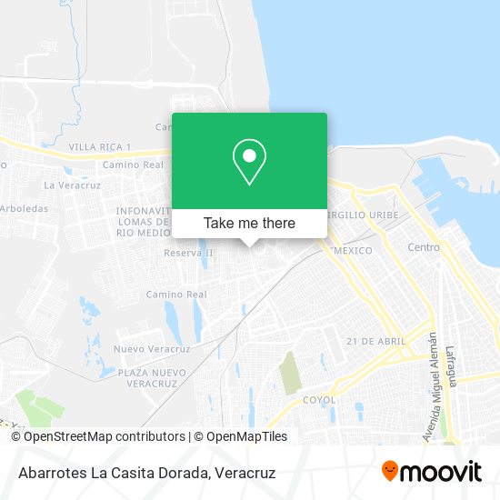 Mapa de Abarrotes La Casita Dorada