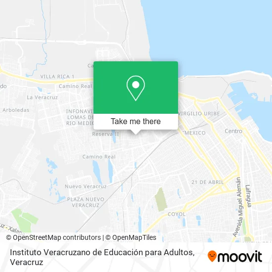 Instituto Veracruzano de Educación para Adultos map