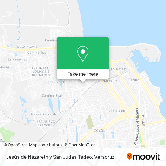 Jesús de Nazareth y San Judas Tadeo map