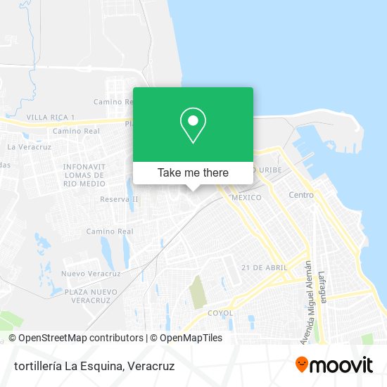 tortillería La Esquina map