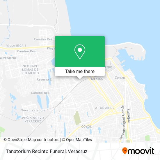 Tanatorium Recinto Funeral map