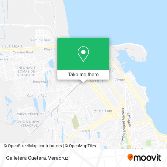 Mapa de Galletera Cuetara