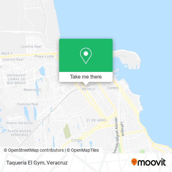 Mapa de Taquería El Gym