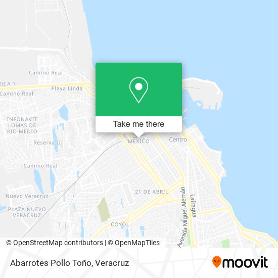 Mapa de Abarrotes Pollo Toño