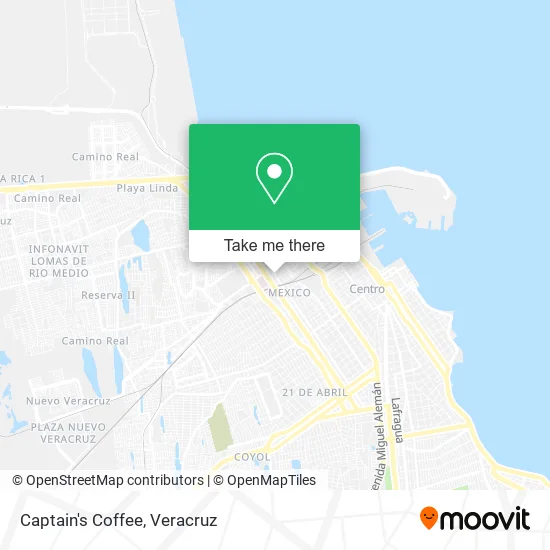 Captain's Coffee map