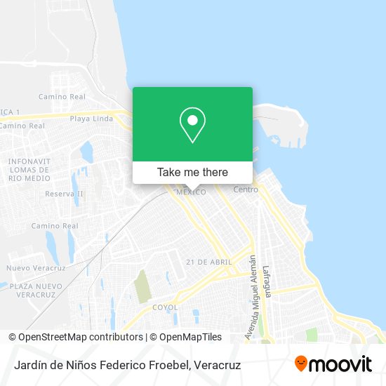 Mapa de Jardín de Niños Federico Froebel