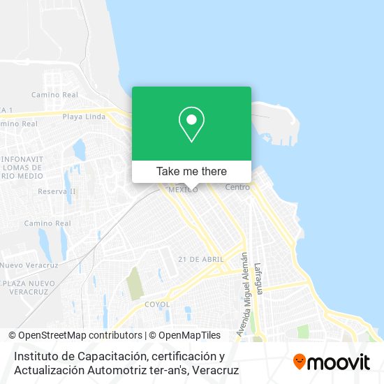 Instituto de Capacitación, certificación y Actualización Automotriz ter-an's map