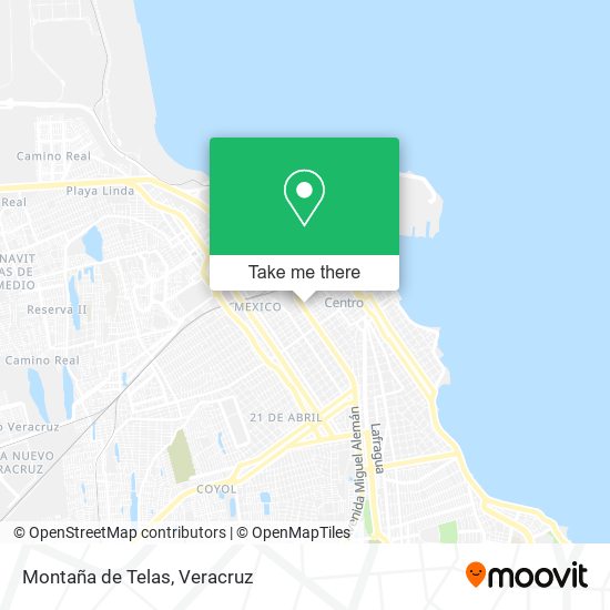 Montaña de Telas map