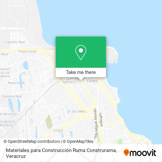 Materiales para Construcción Ruma Construrama map