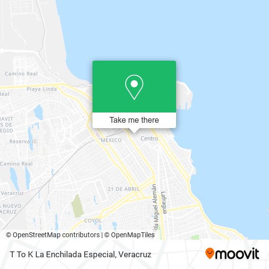T To K La Enchilada Especial map