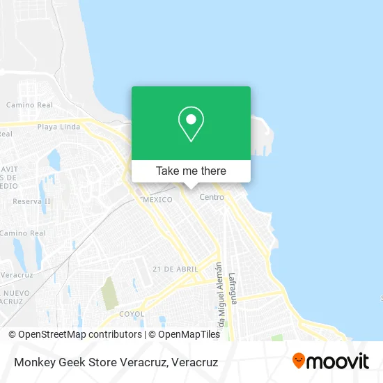 Monkey Geek Store Veracruz map