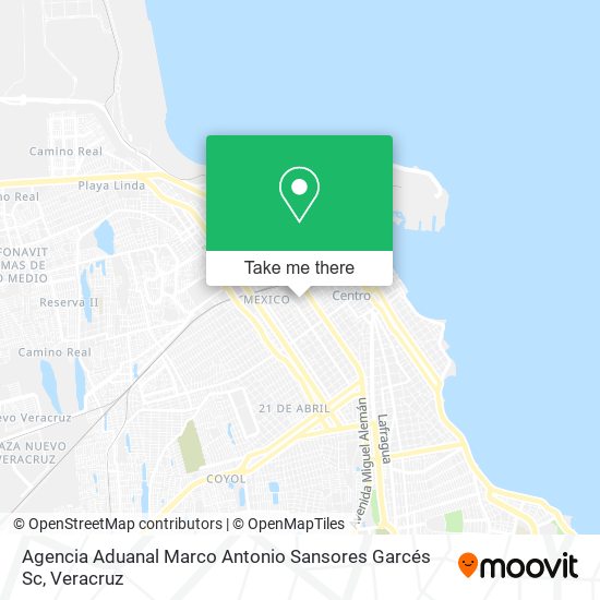 Agencia Aduanal Marco Antonio Sansores Garcés Sc map