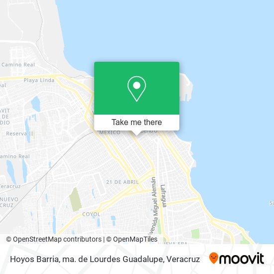 Hoyos Barria, ma. de Lourdes Guadalupe map