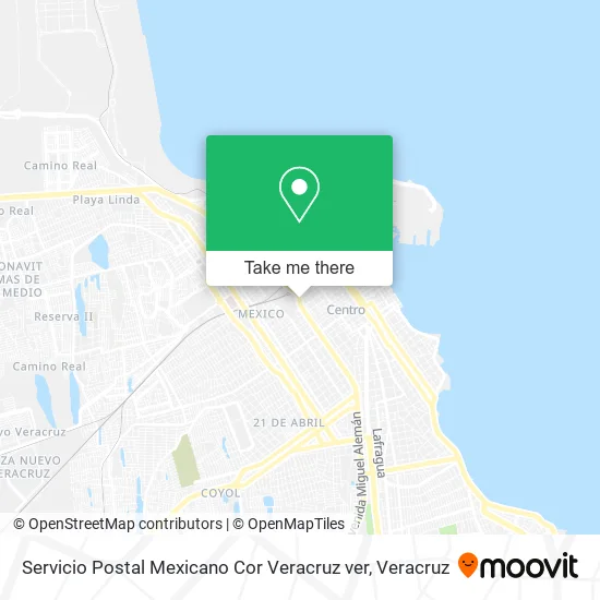 Servicio Postal Mexicano Cor Veracruz ver map