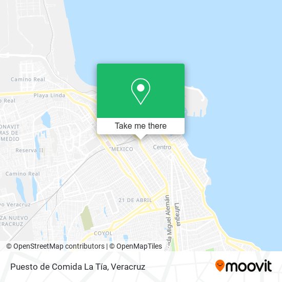 Mapa de Puesto de Comida La Tía