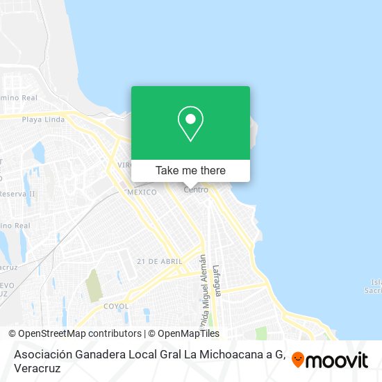 Mapa de Asociación Ganadera Local Gral La Michoacana a G