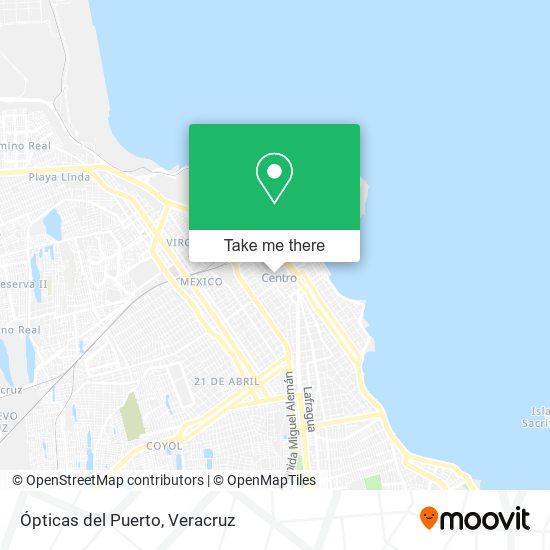 Ópticas del Puerto map