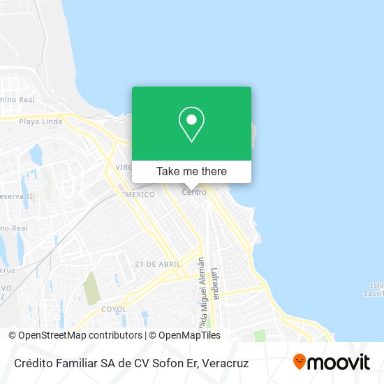 Crédito Familiar SA de CV Sofon Er map