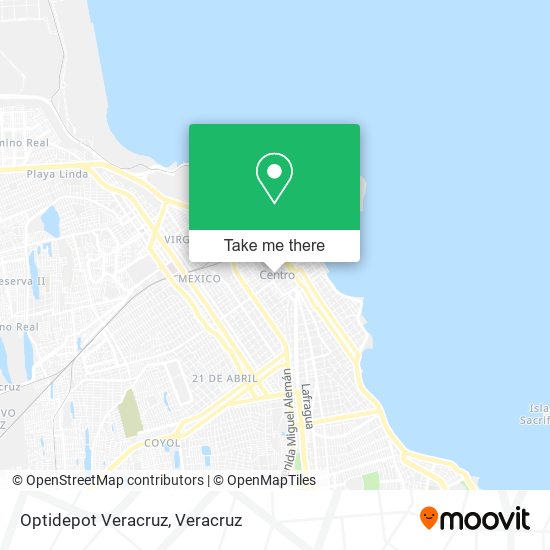 Optidepot Veracruz map