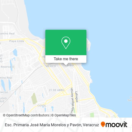 Mapa de Esc. Primaria José María Morelos y Pavón