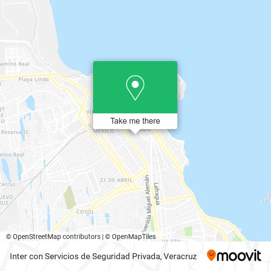 Inter con Servicios de Seguridad Privada map