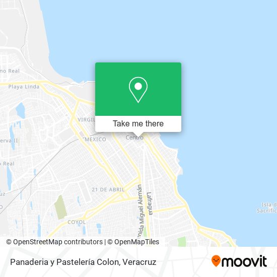 Panaderia y Pastelería Colon map