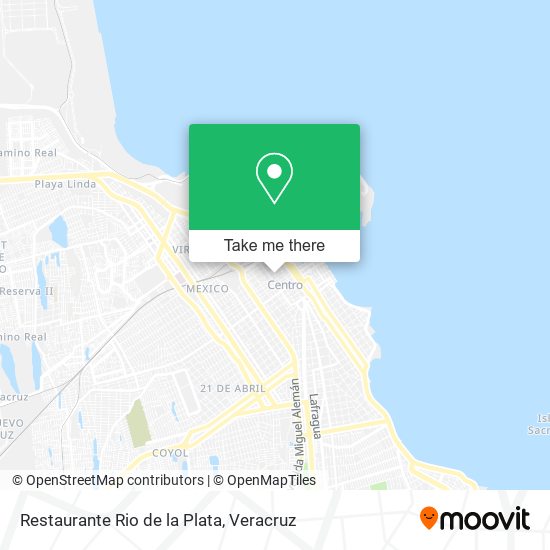 Mapa de Restaurante Rio de la Plata