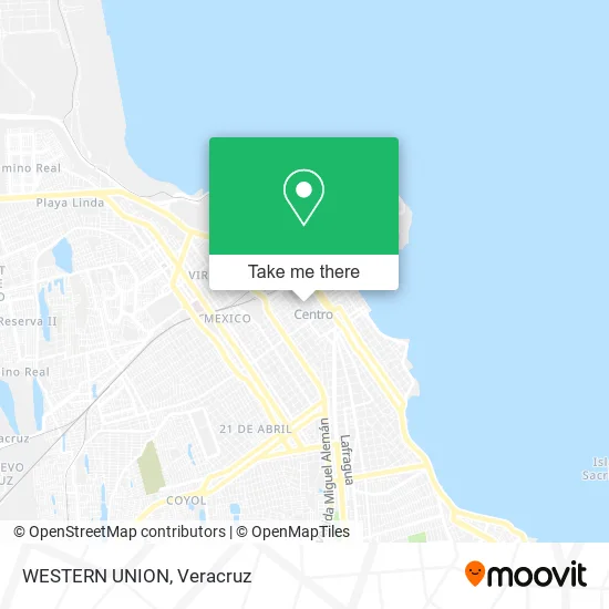 WESTERN UNION map