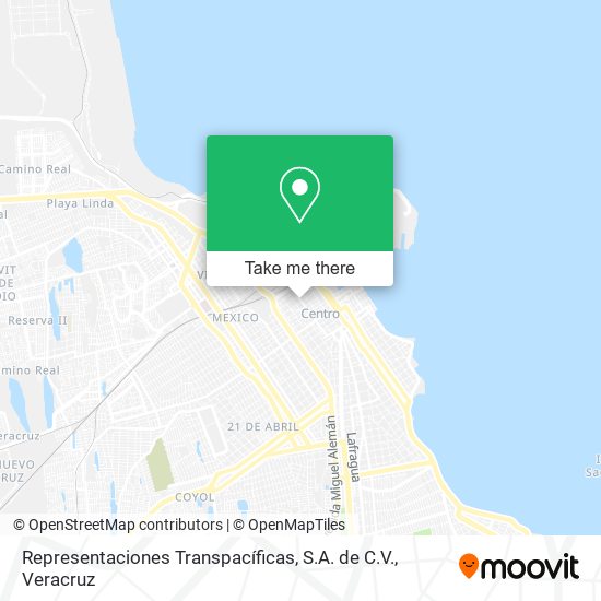 Representaciones Transpacíficas, S.A. de C.V. map