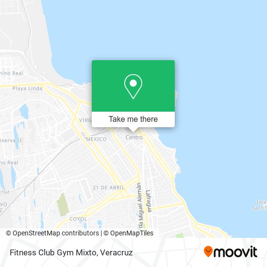 Fitness Club Gym Mixto map