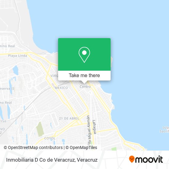 Inmobiliaria D Co de Veracruz map