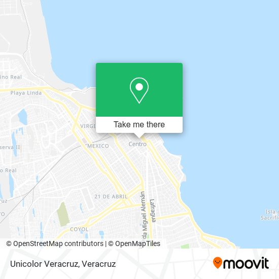 Unicolor Veracruz map